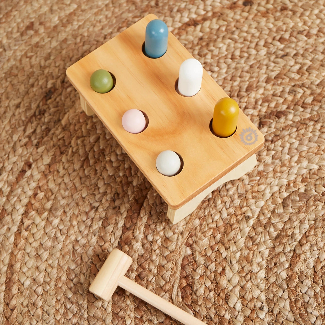 Educational hammer bench activity toy