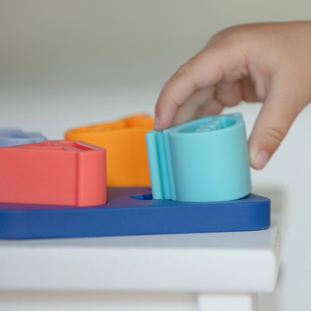 Montessori vehicle shape puzzle for kids