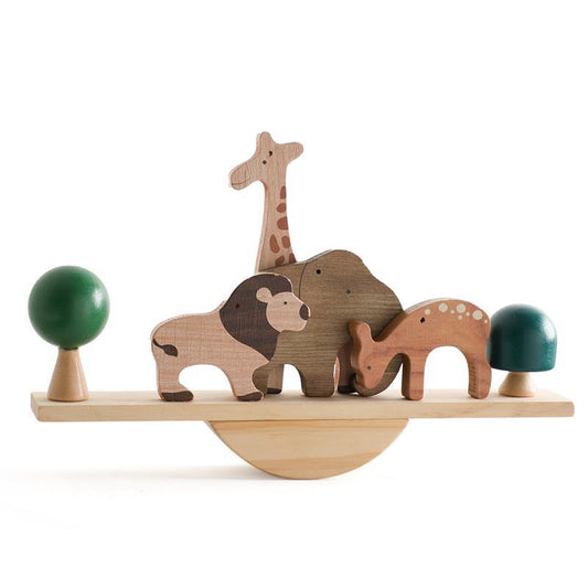 Animals wooden balance toy for toddlers developing fine motor skills balance and hand eye coordination