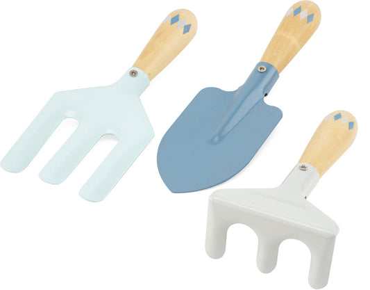 Blue garden tools set for kids