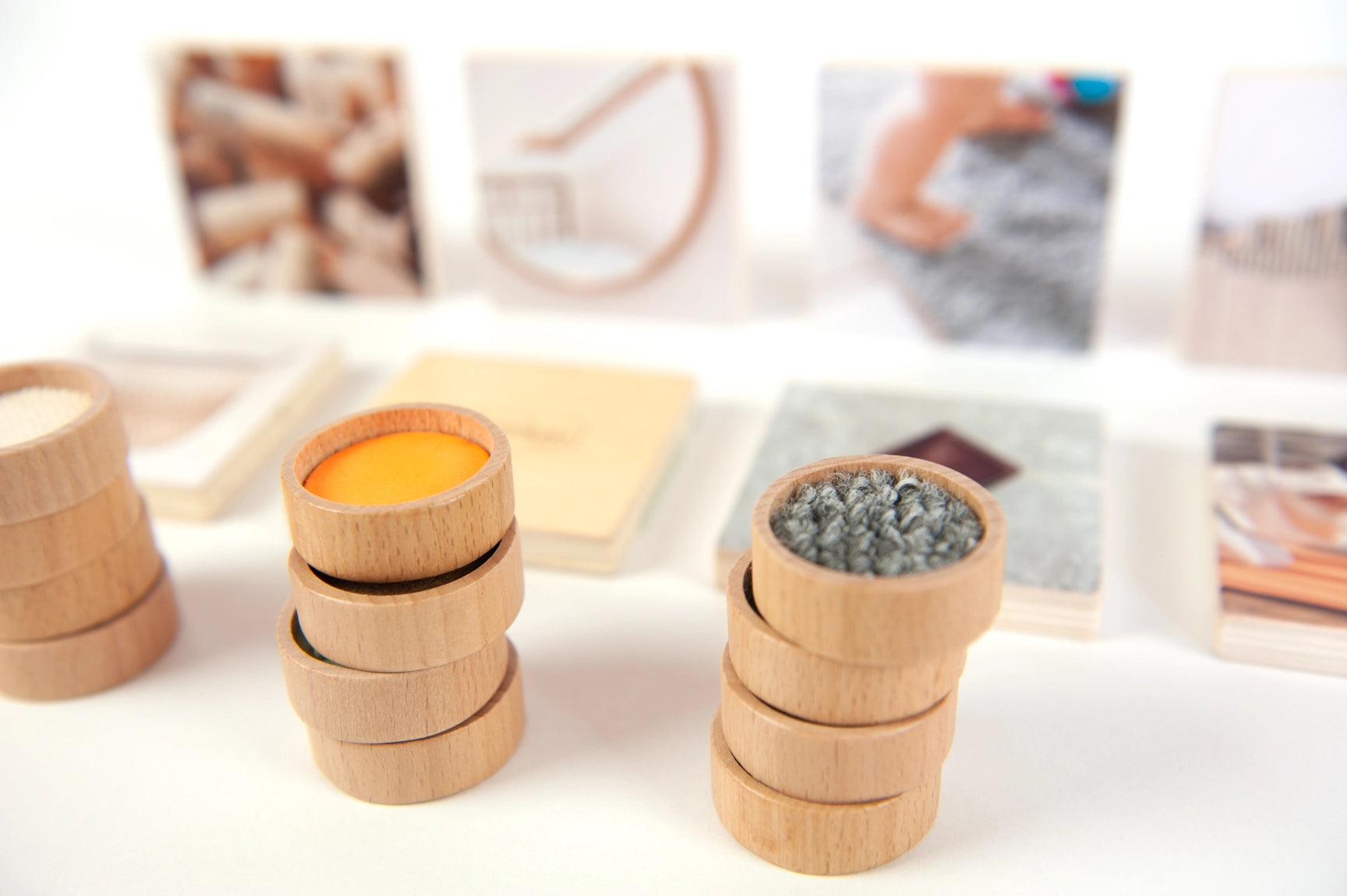 Educational cards with real life images