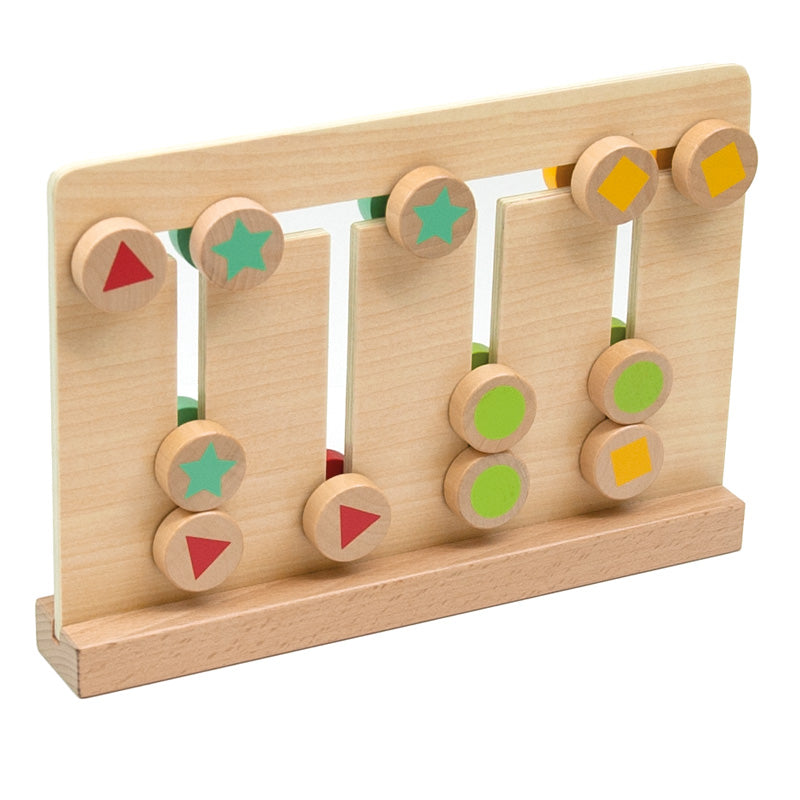 Educational wooden colours and shapes game