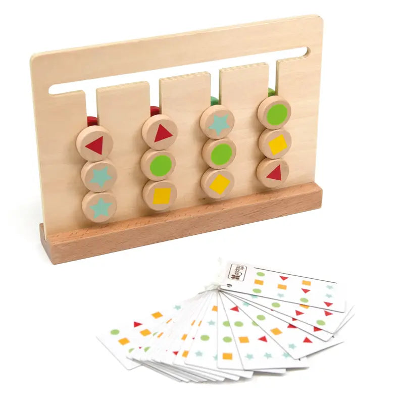 Montessori colours and shapes matching game