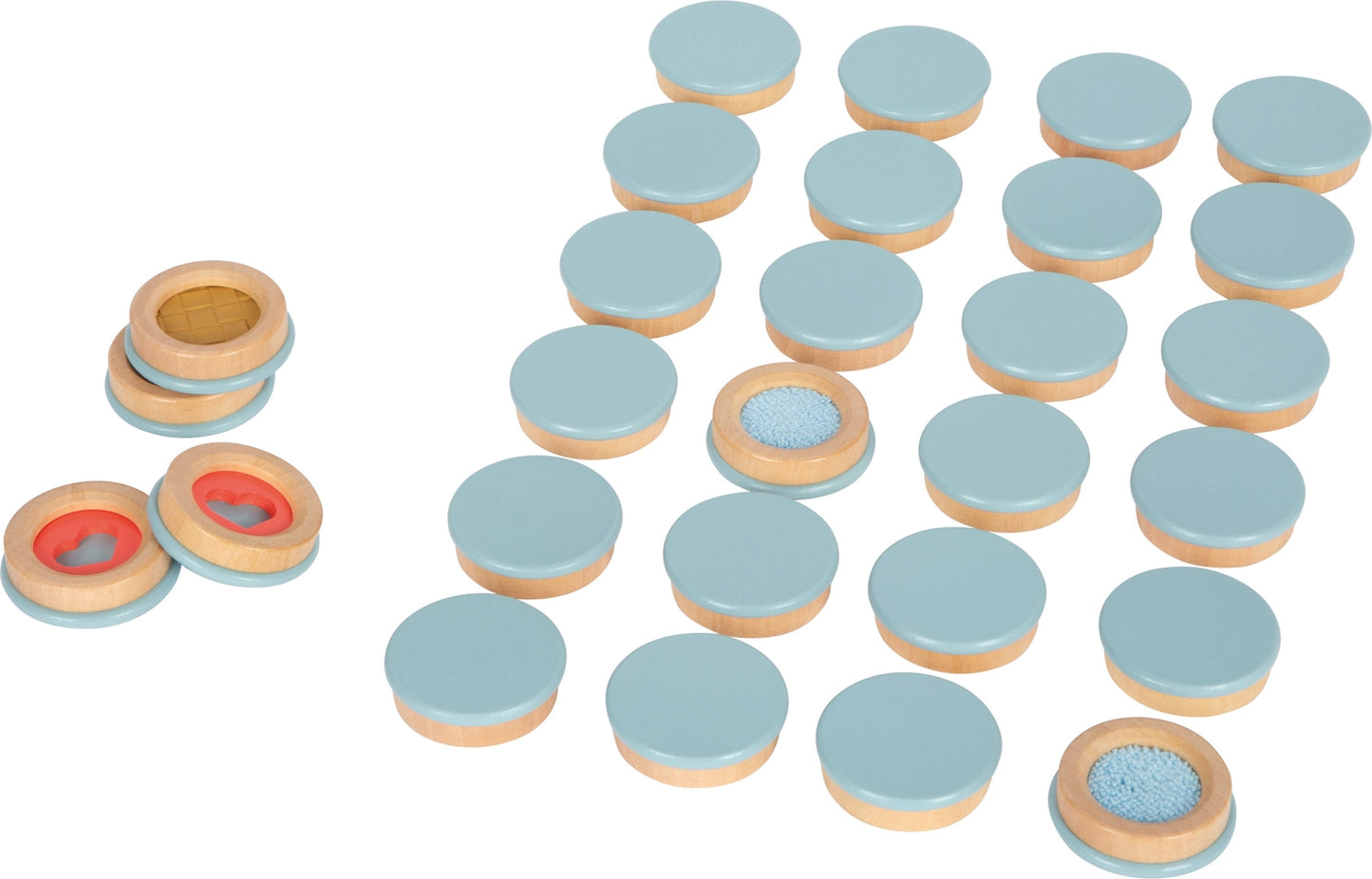 Montessori inspired Feelmemo sensory toy for matching textures and sensory exploration