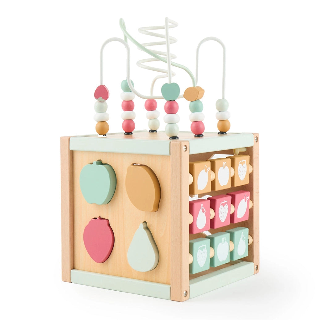 Motor skill activity cube Montessori toy