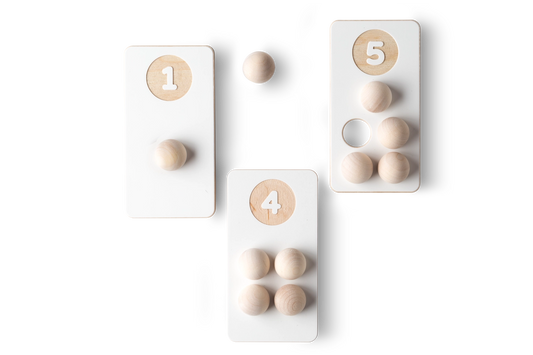 Numbers for learning to count wooden blocks for children developing numeracy and early math skills