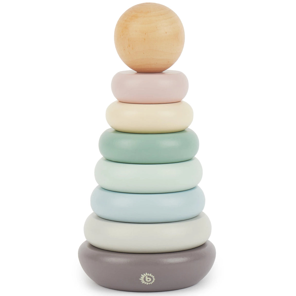 Pastel Wooden Stacking Tower made from FSC®-certified wood for toddlers
