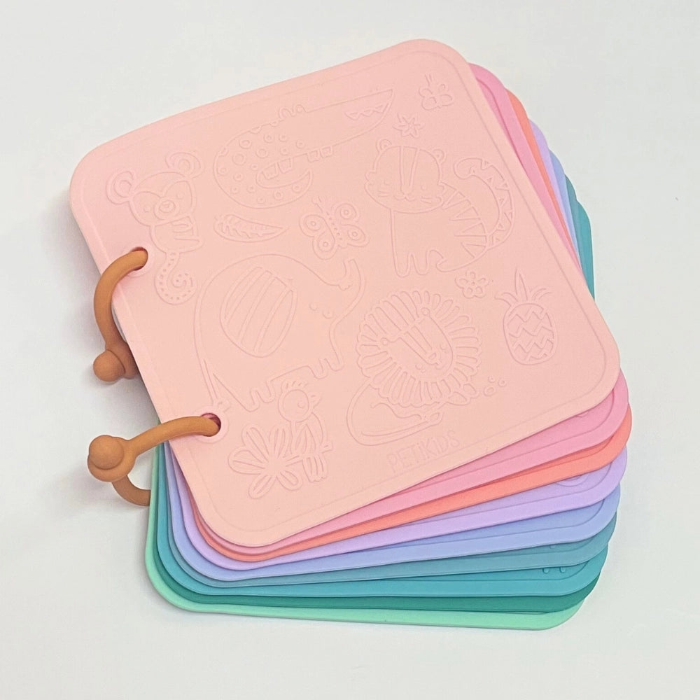 Silicone bath book sensory toy for babies