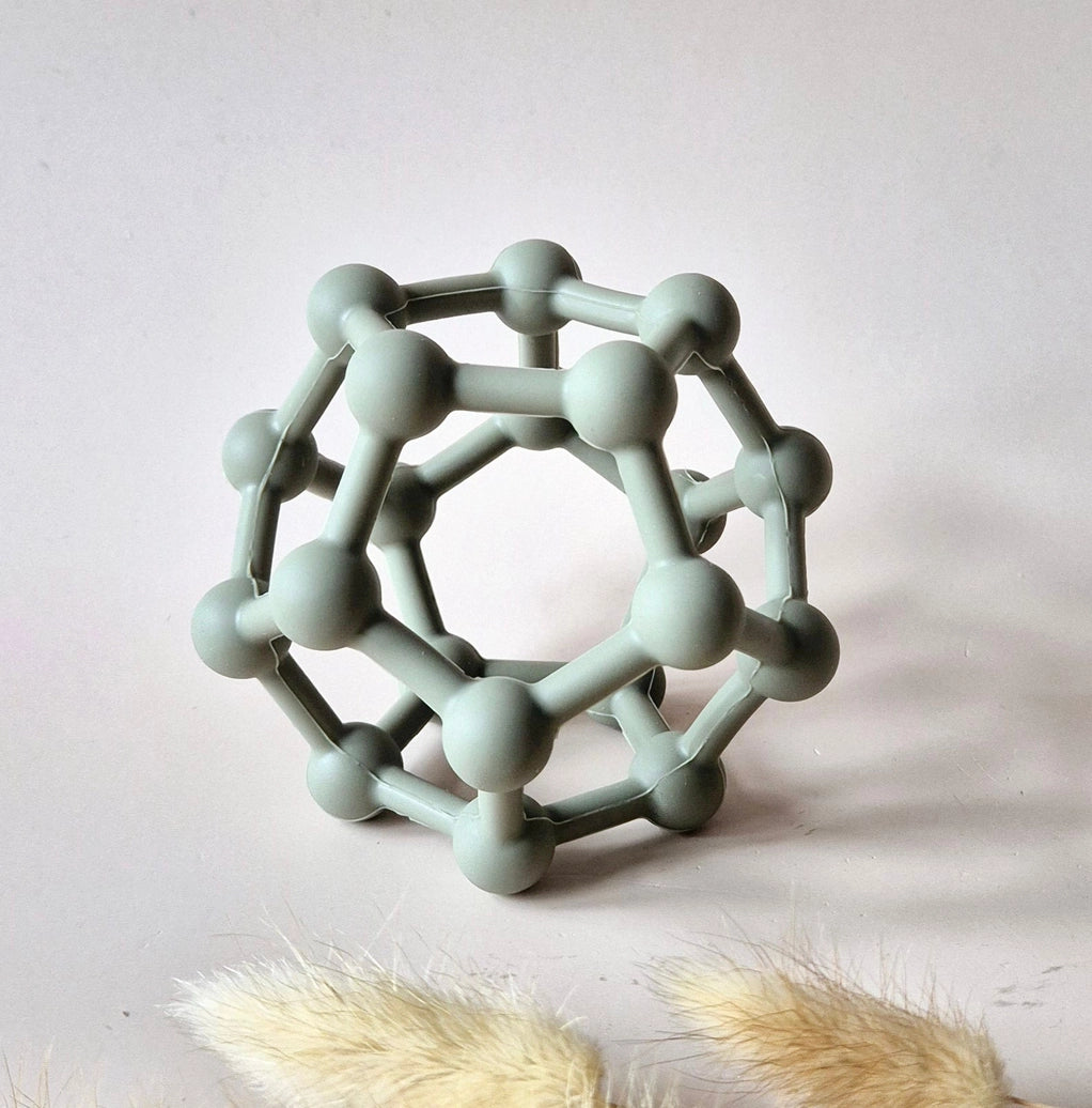 Silicone flexible motor skills ball with bumps for babies sensory exploration and fine motor development