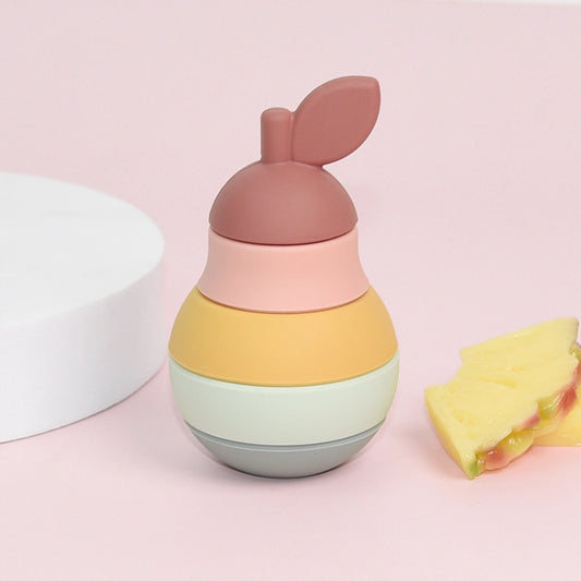 Silicone stacking pear Montessori toy