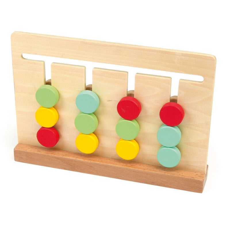 Wooden colour sorting toy for toddlers