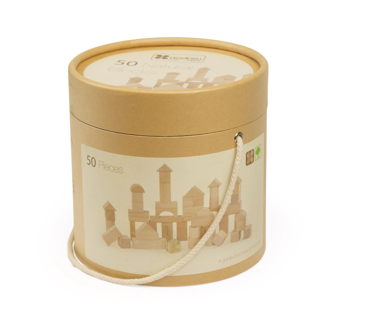 Wooden construction blocks Montessori toy