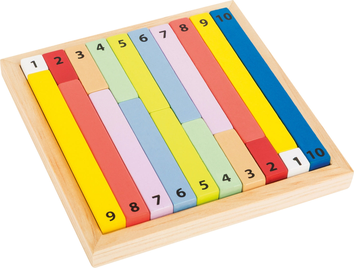 Wooden counting sticks set for toddlers developing numeracy fine motor skills and problem solving