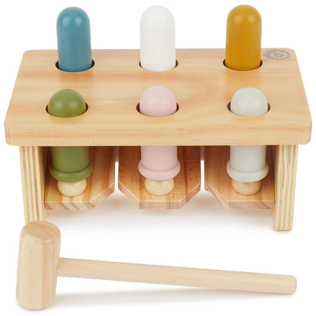 Wooden hammer bench Montessori toy