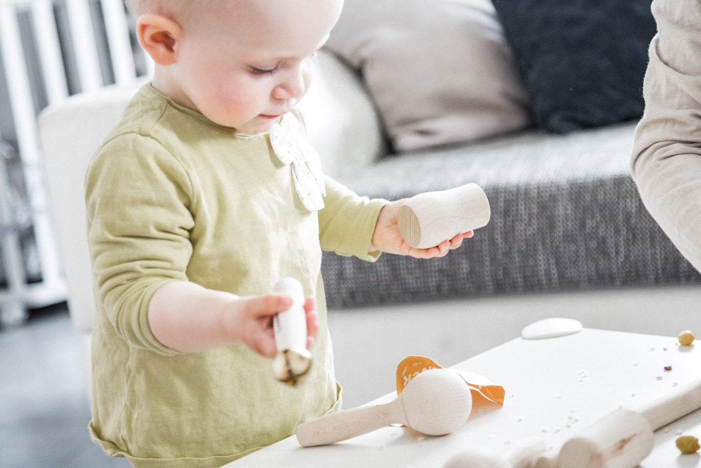 Wooden musical instruments for babies