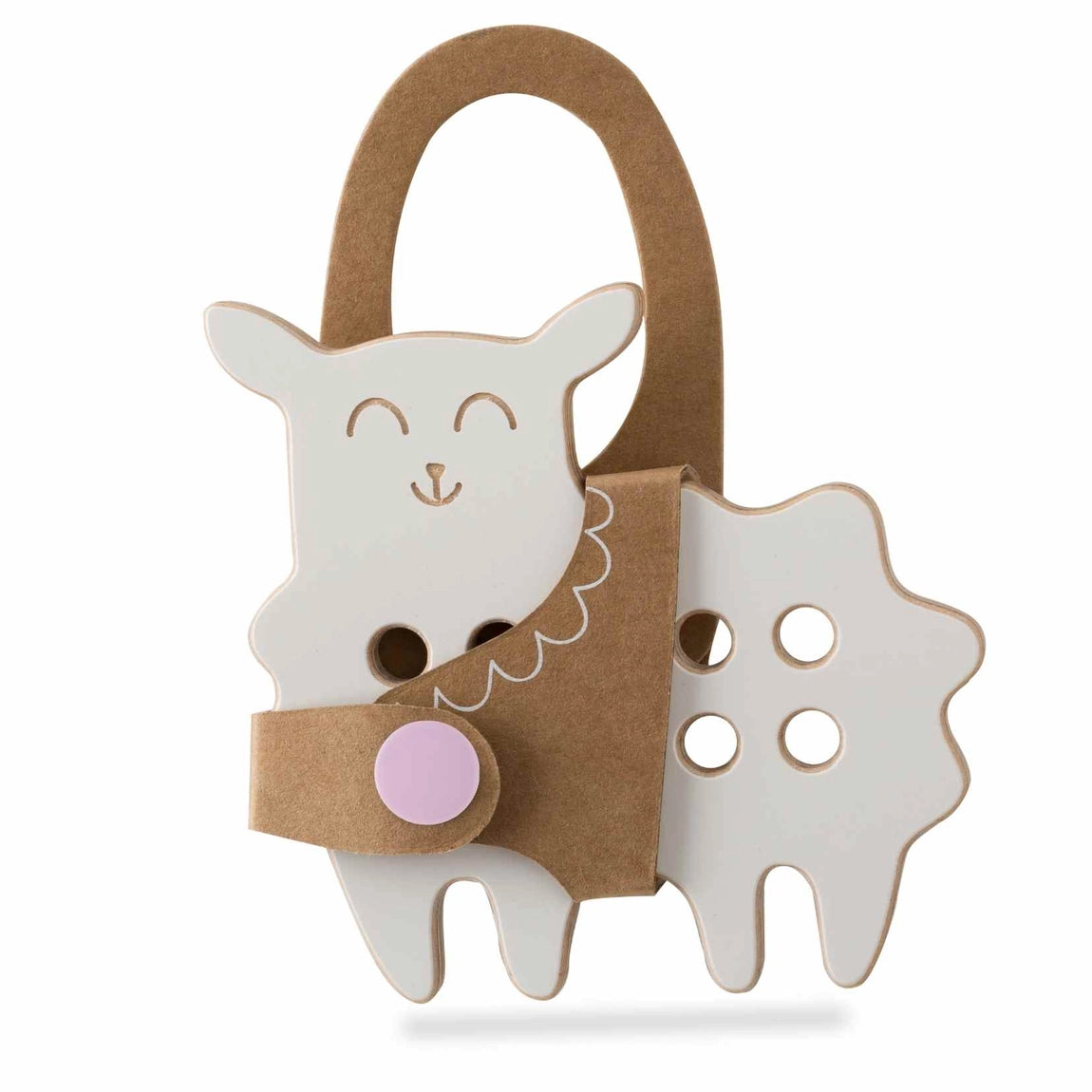 Wooden sheep lacing toy Montessori