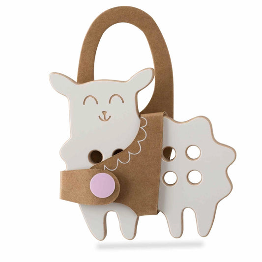 Wooden sheep lacing toy Montessori